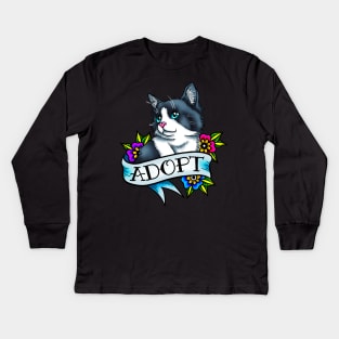 Adopt a Cat Kids Long Sleeve T-Shirt